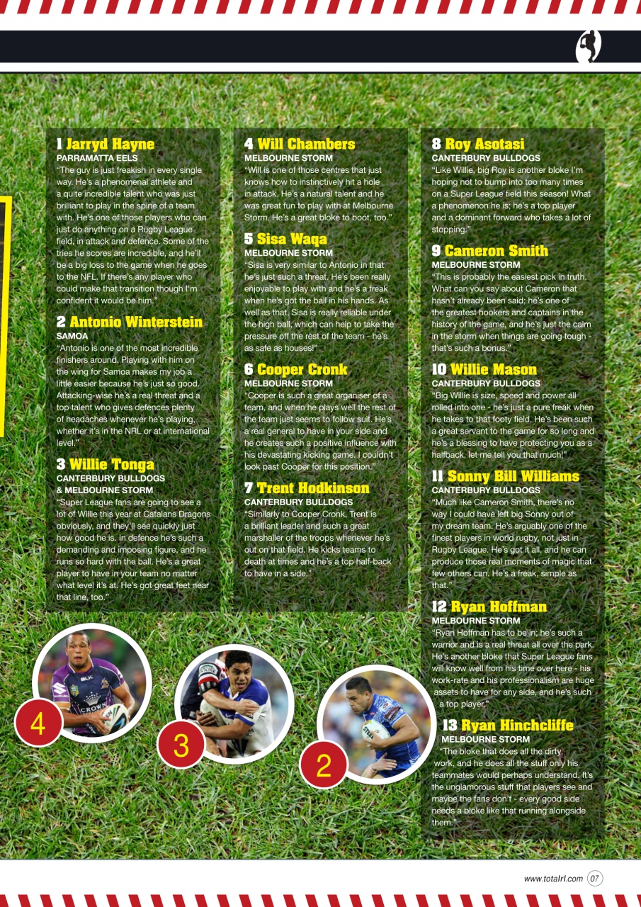 Rugby League World Preview Pages