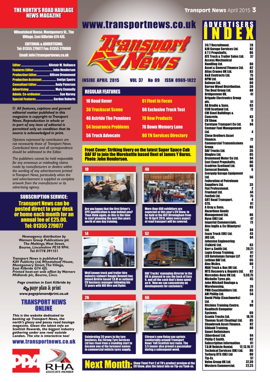 Transport News Preview Pages