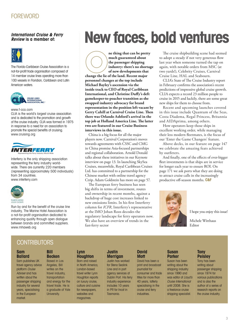 Cruise & Ferry Preview Pages