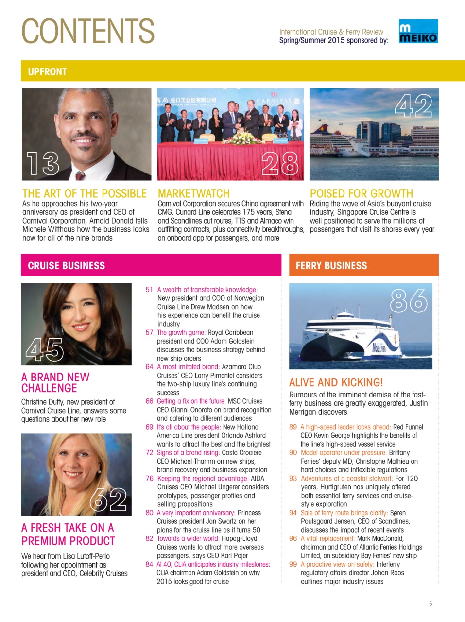 Cruise & Ferry Preview Pages