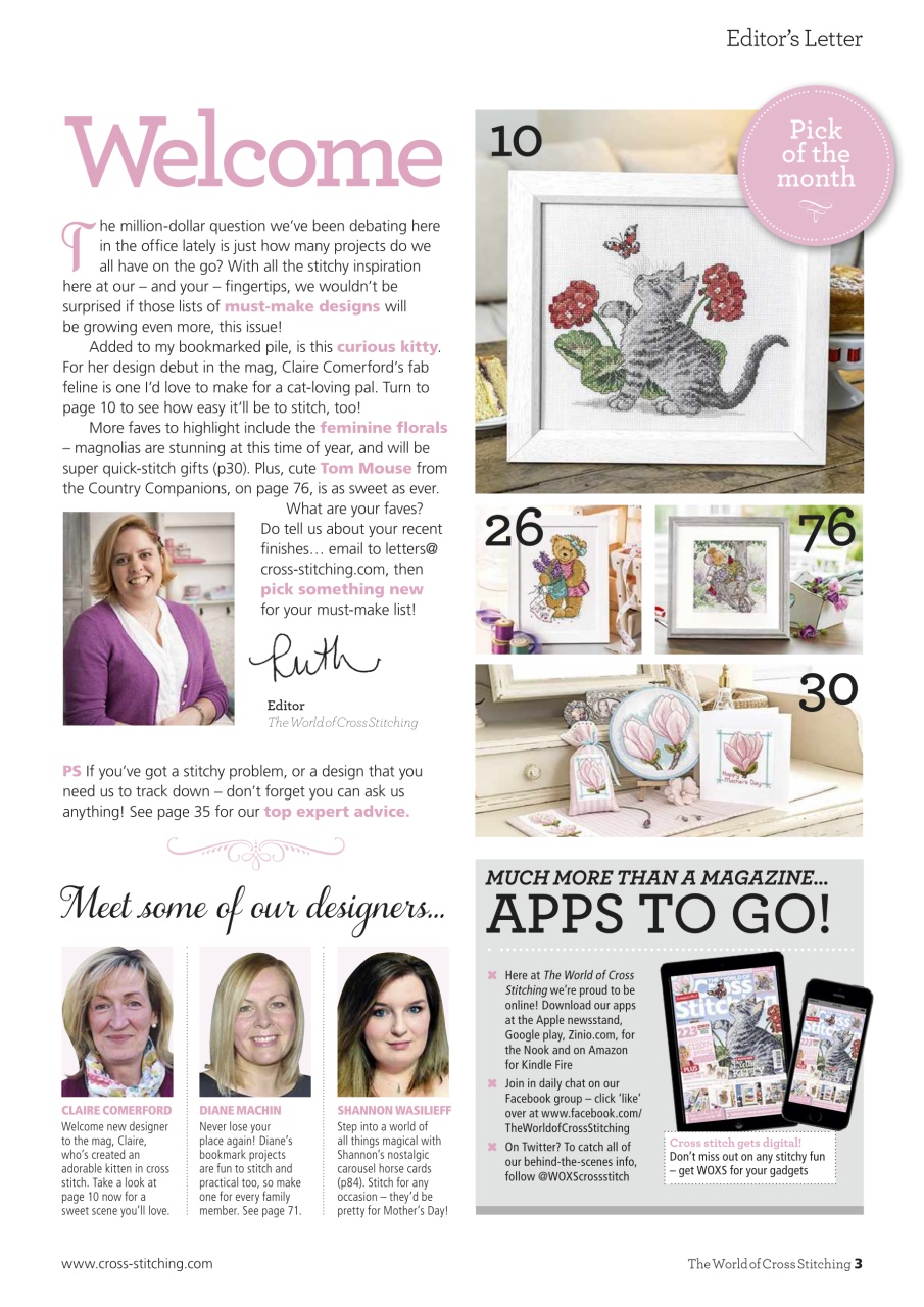 The World of Cross Stitching Preview Pages