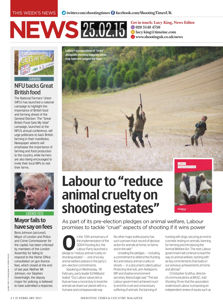 Shooting Times & Country Preview Pages