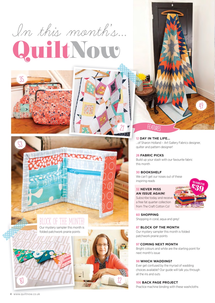 Quilt Now Preview Pages