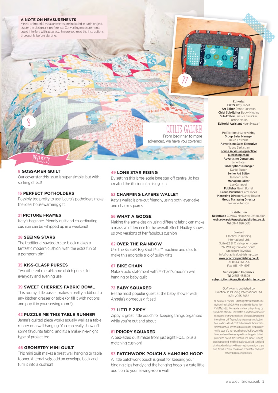 Quilt Now Preview Pages