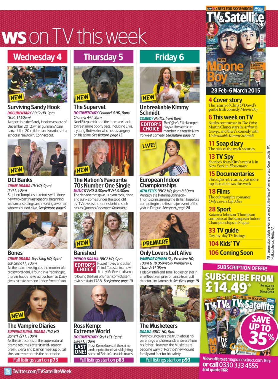 TV & Satellite Week Preview Pages