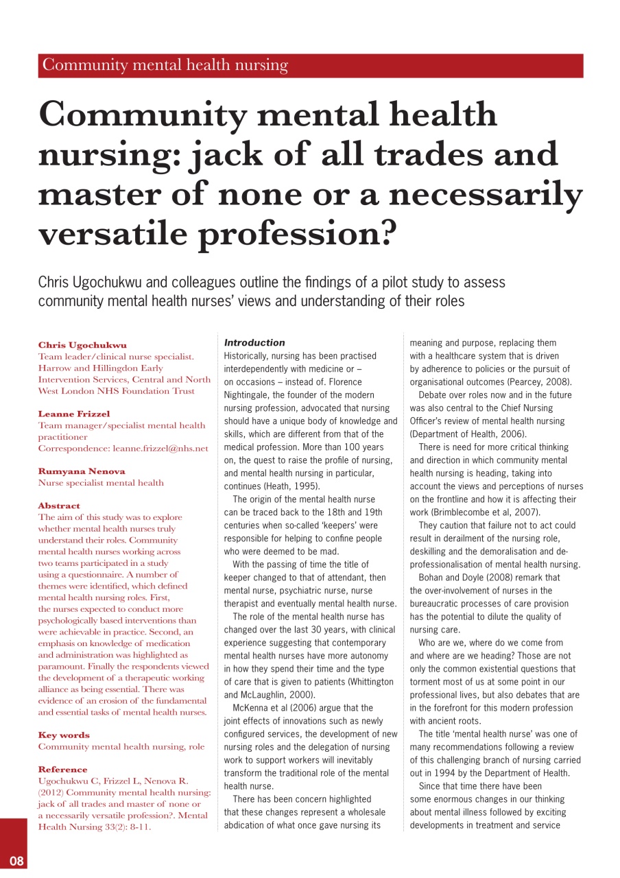 Mental Health Nursing Preview Pages