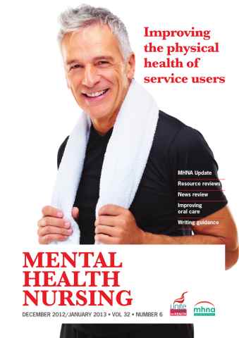 Mental Health Nursing issue Mental Health Nursing December 2012-January 2013 