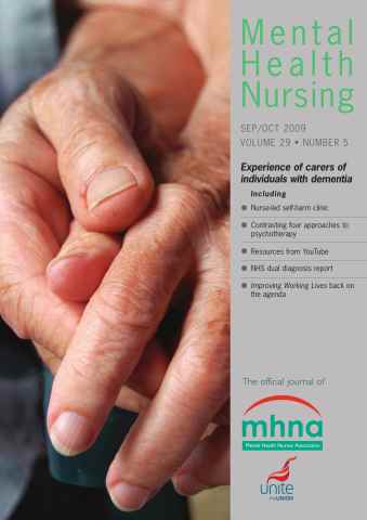 Mental Health Nursing issue Mental Health Nursing SeptemberOctober 2009