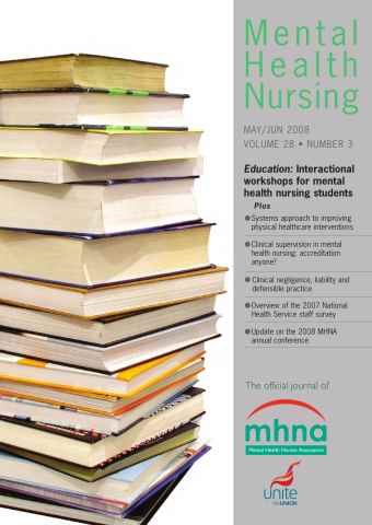 Mental Health Nursing issue Mental Health Nursing MayJune 2008