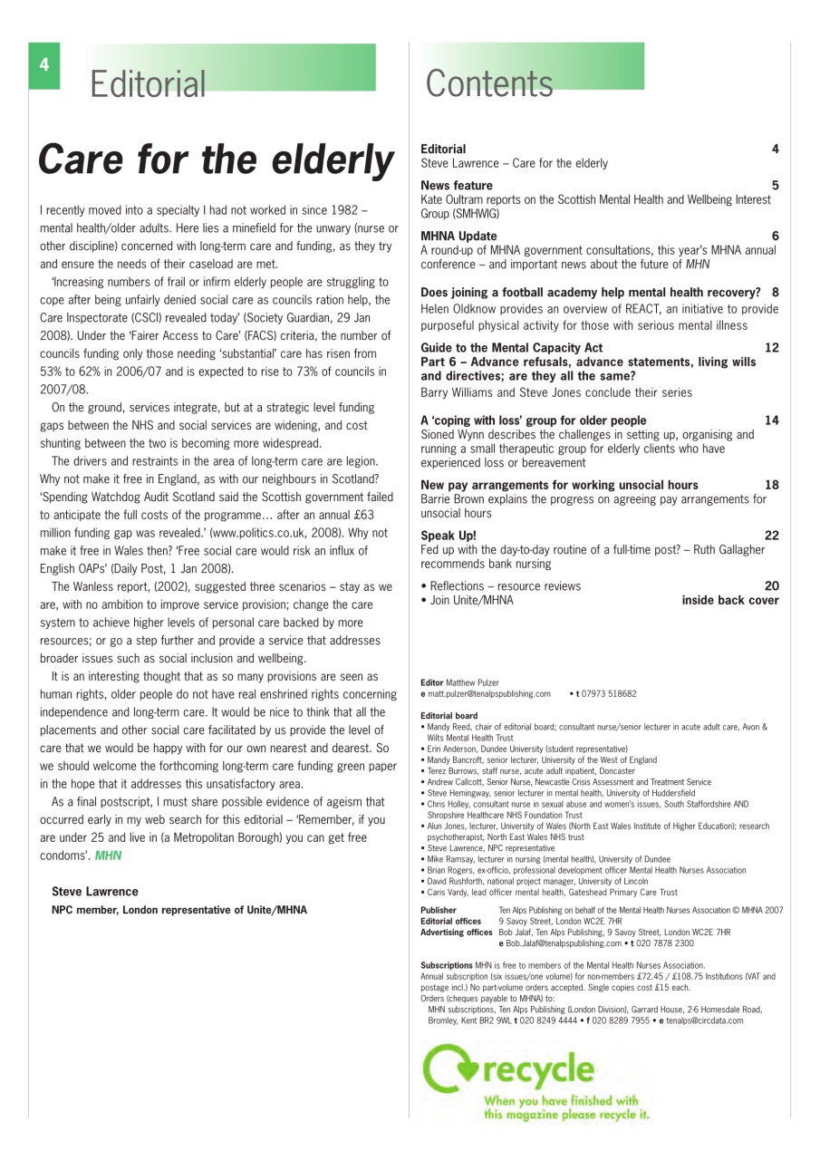 Mental Health Nursing Preview Pages