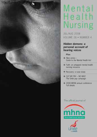 Mental Health Nursing issue Mental Health Nursing JulyAugust 2008