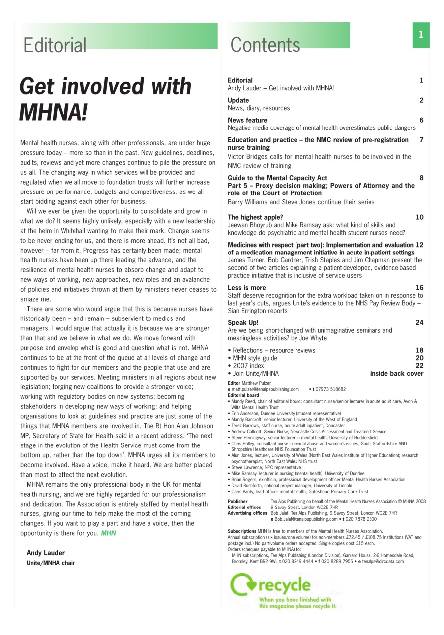 Mental Health Nursing Preview Pages