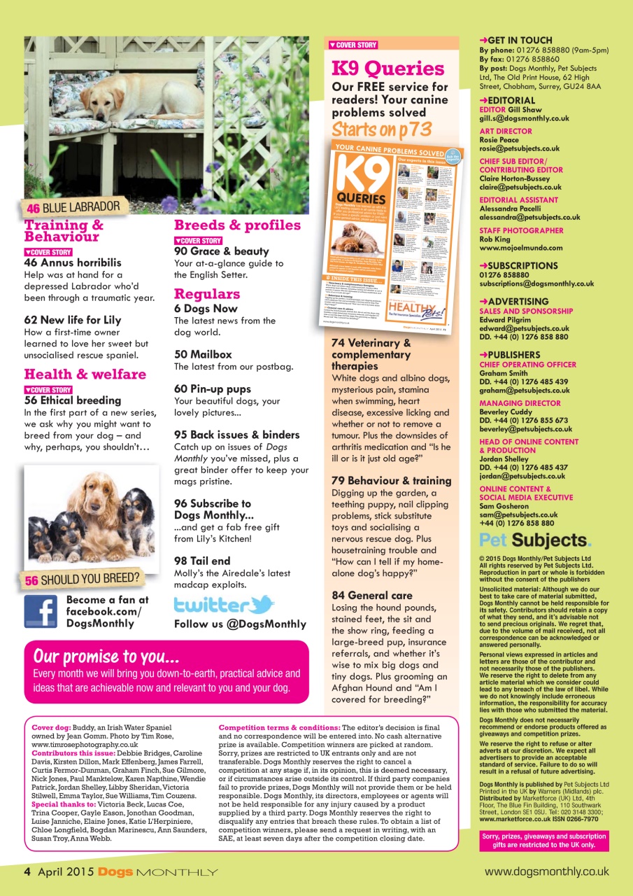 Dogs Monthly Preview Pages