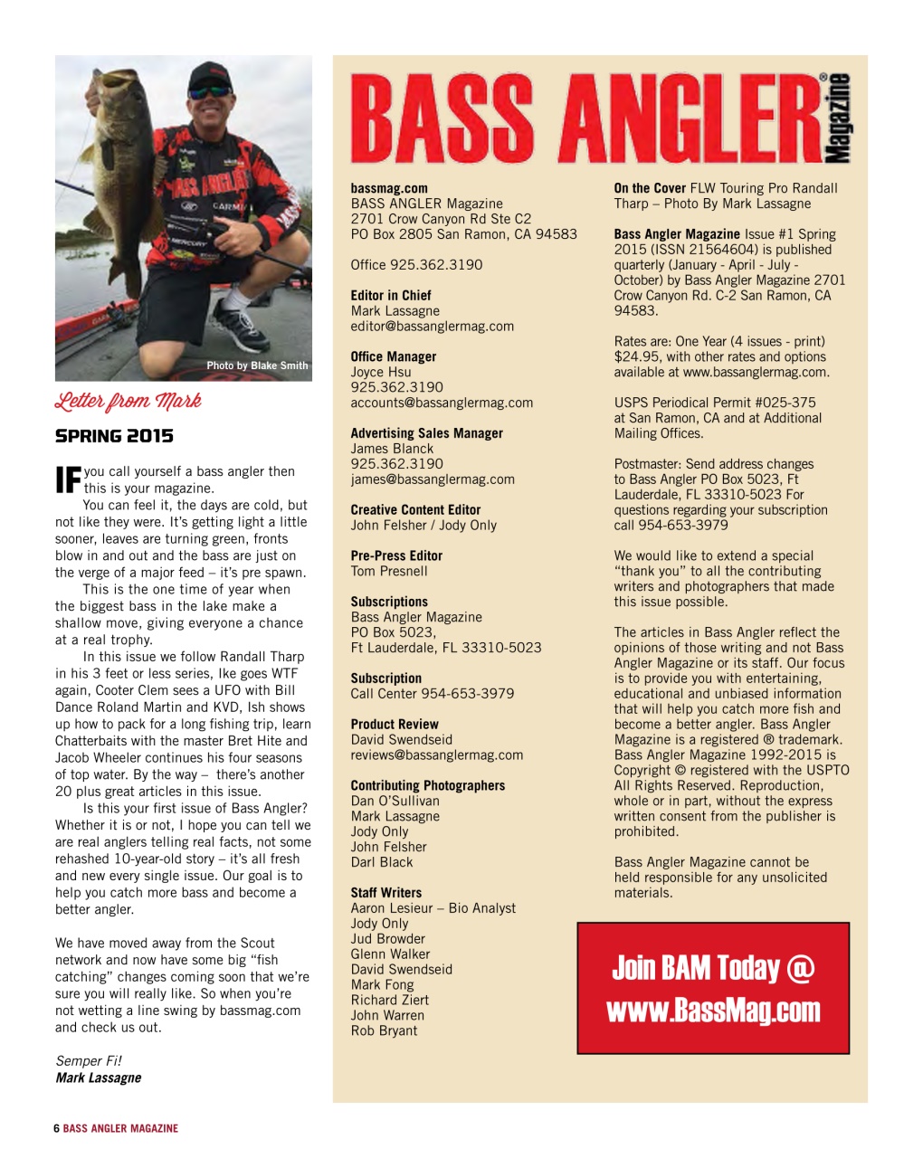 BASS ANGLER MAGAZINE Preview Pages