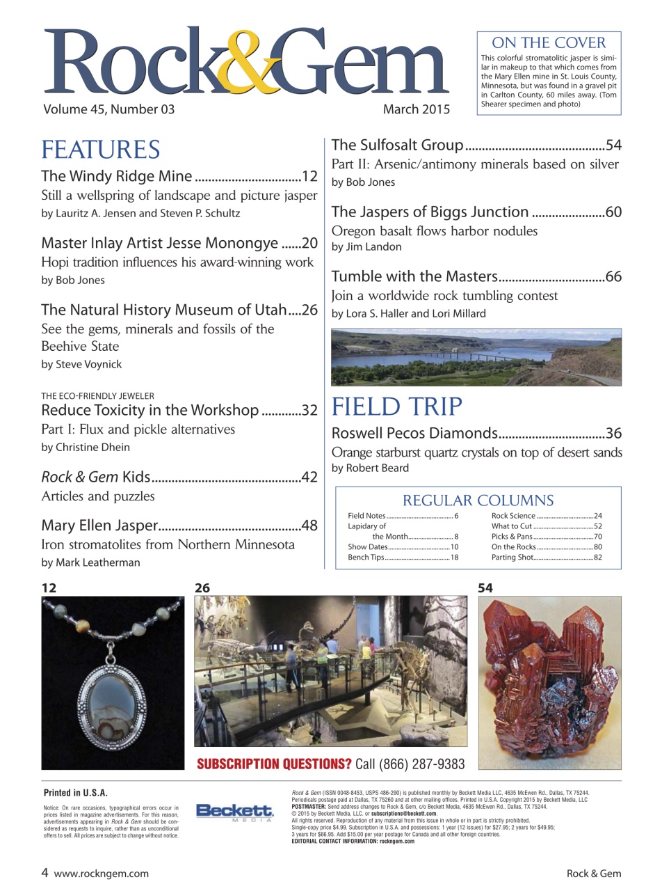 Rock&Gem Magazine Preview Pages