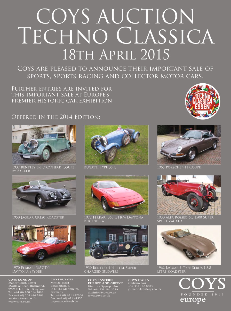 Classic & Sports Car Preview Pages