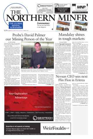 The Northern Miner issue Vol. 101 No. 3