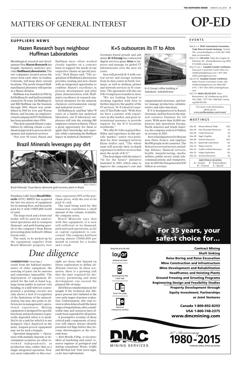 The Northern Miner Preview Pages