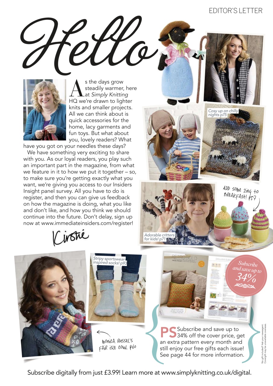 Simply Knitting Preview Pages