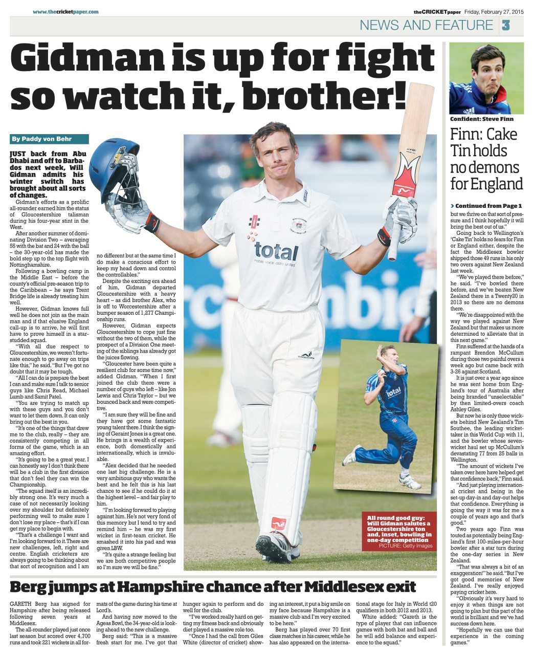 The Cricket Paper Preview Pages