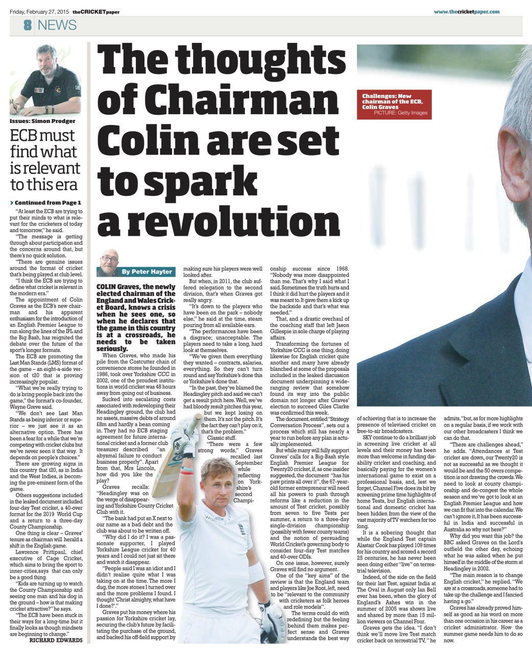 The Cricket Paper Preview Pages