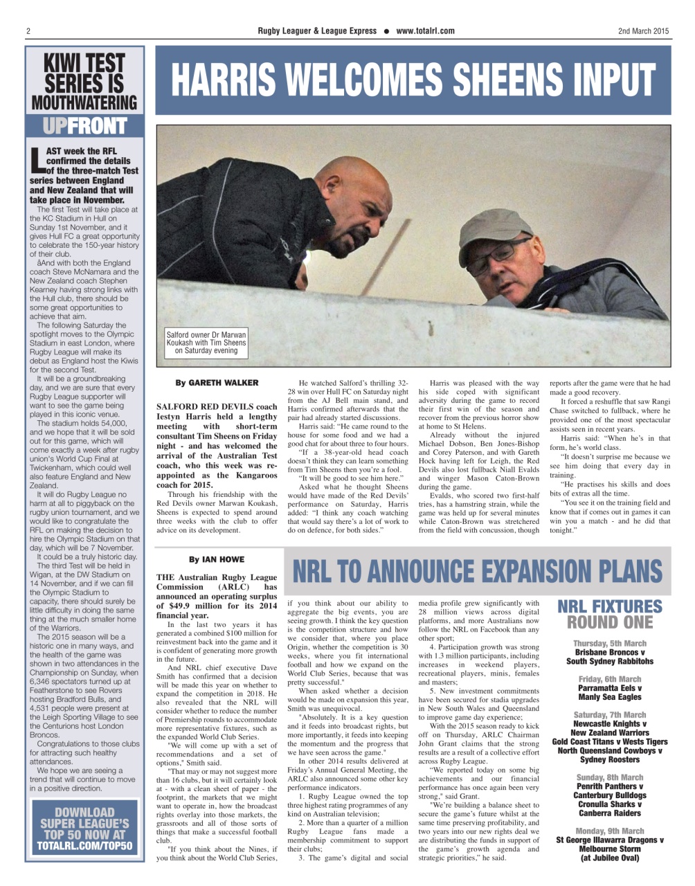 League Express Preview Pages