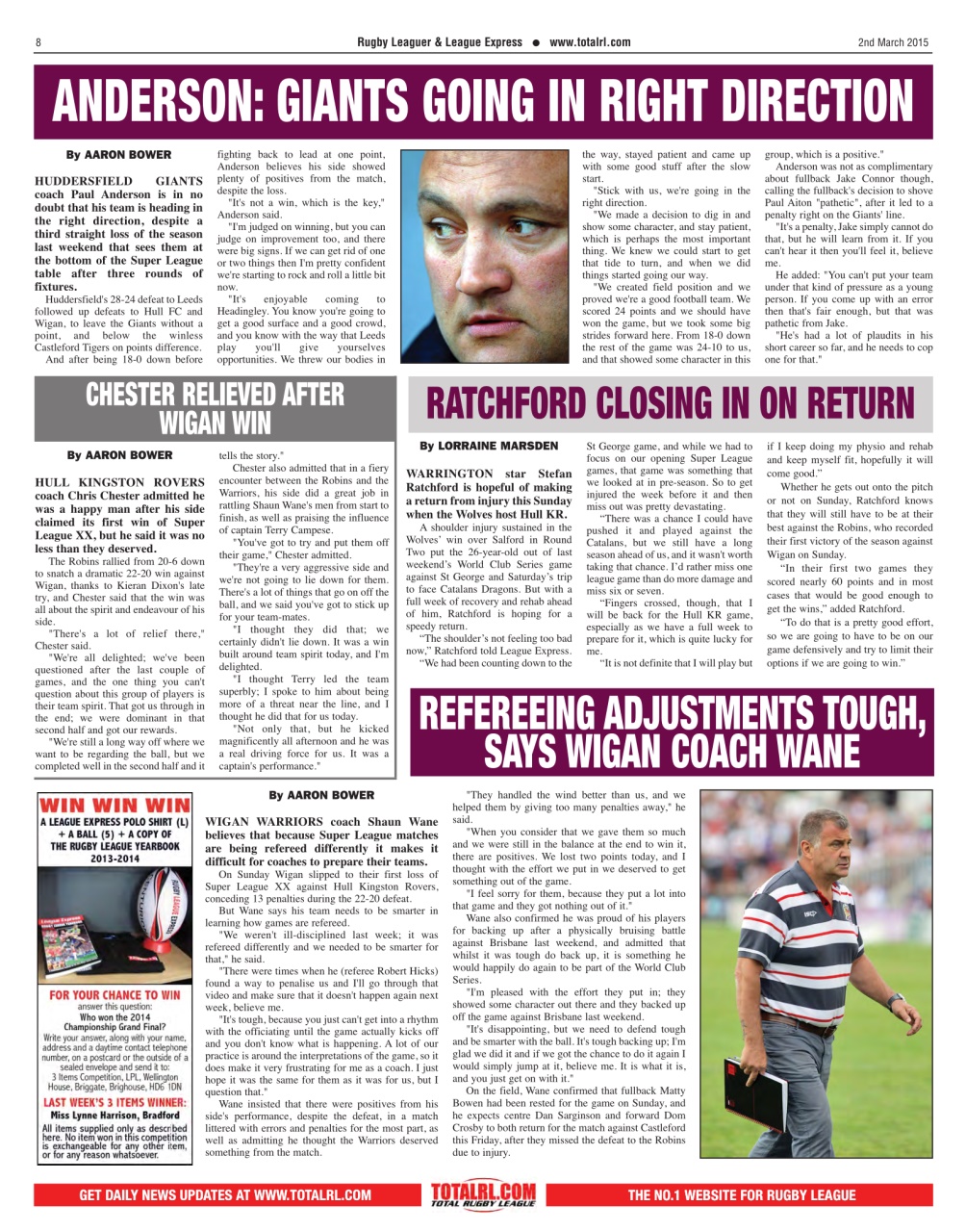 League Express Preview Pages