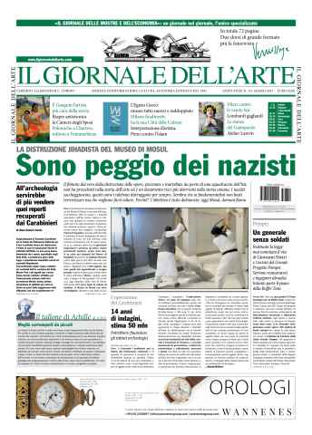 Il Giornale Dell’Arte issue Mar 2015