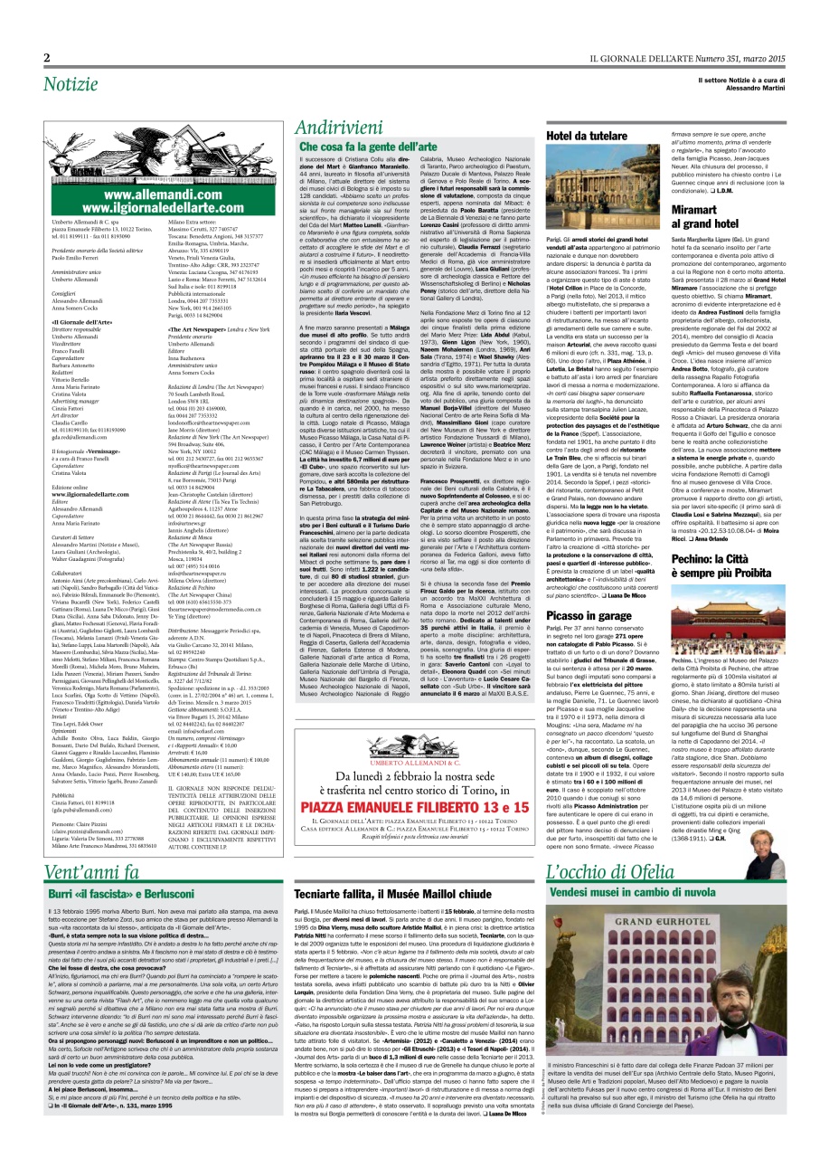 Il Giornale Dell’Arte Preview Pages