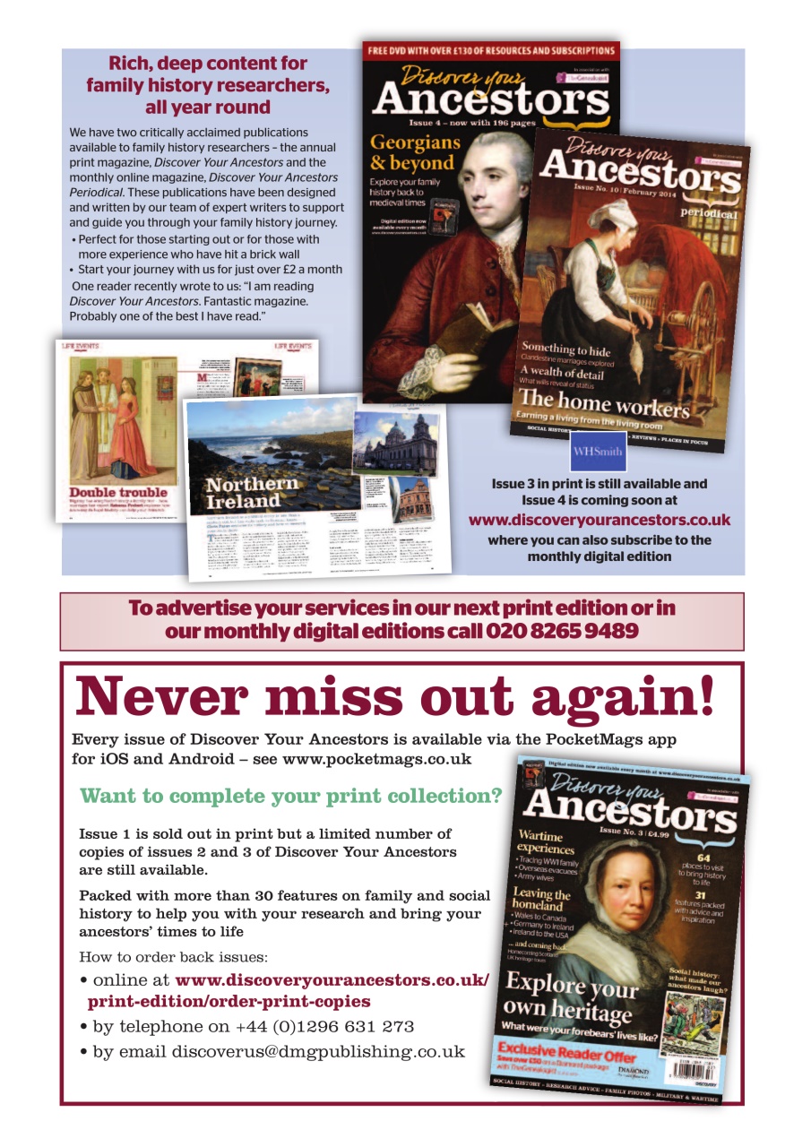 Discover Your Ancestors Preview Pages