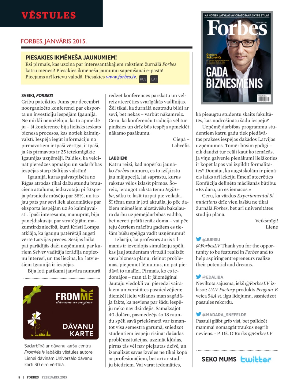 Forbes Latvia Preview Pages