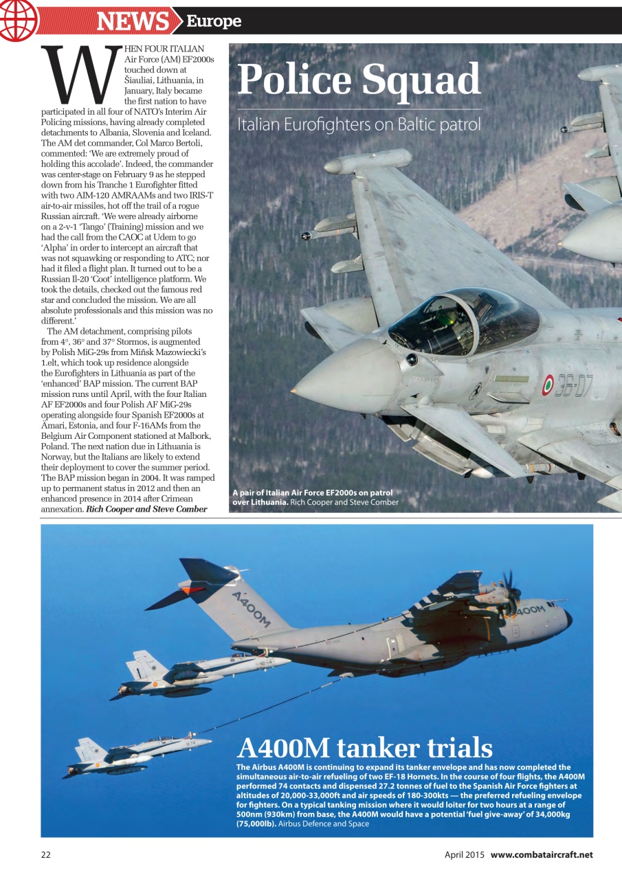 Combat Aircraft Journal Preview Pages