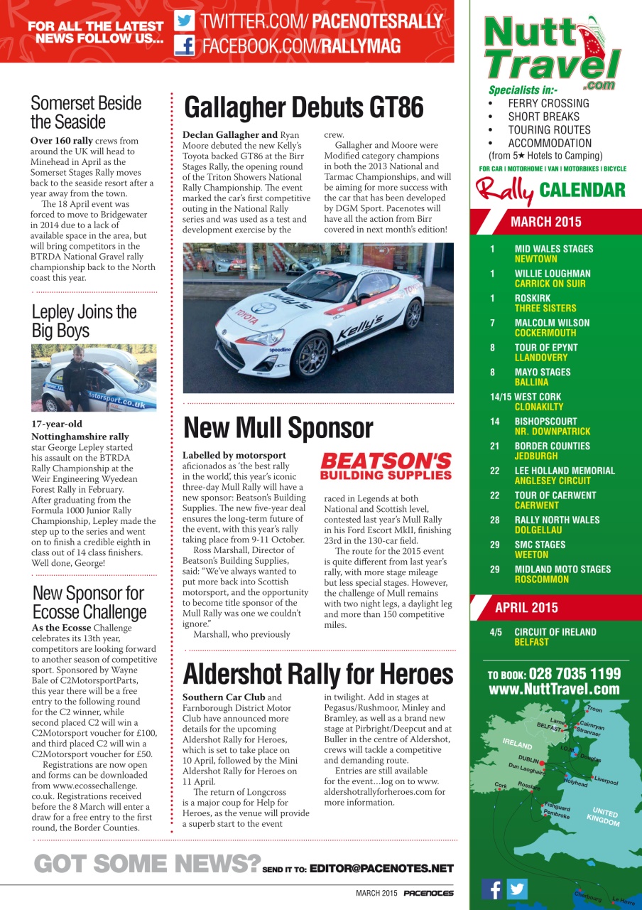 Pacenotes Rally magazine Preview Pages
