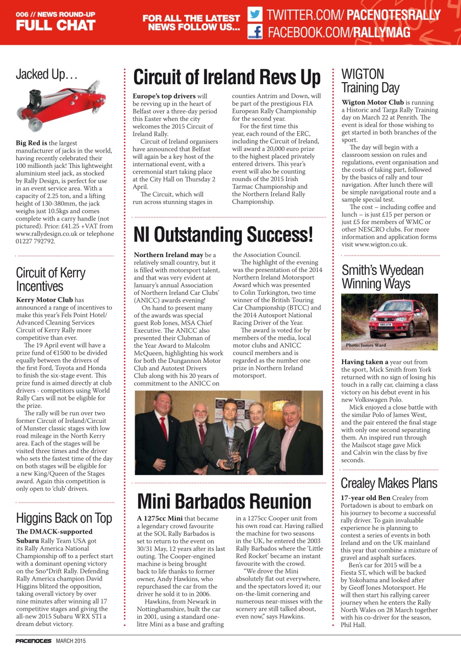 Pacenotes Rally magazine Preview Pages