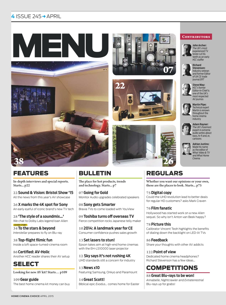 Home Cinema Choice Preview Pages