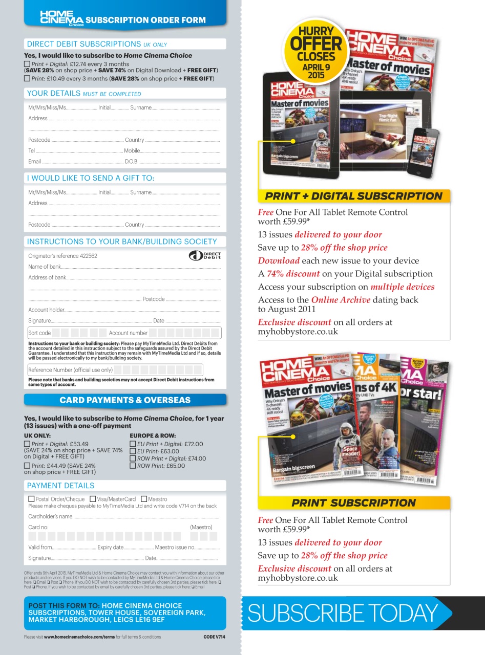 Home Cinema Choice Preview Pages