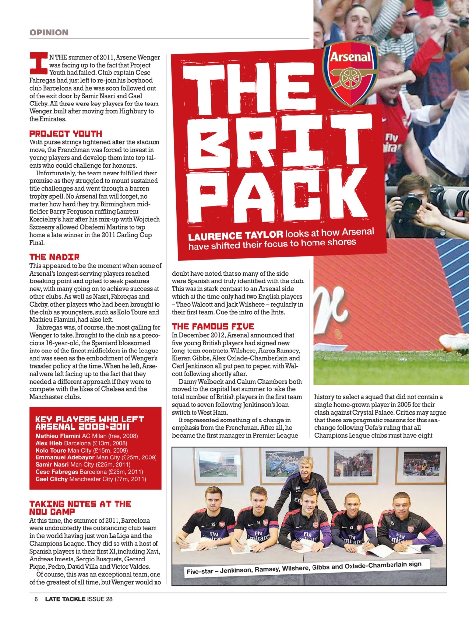 Late Tackle Football Magazine Preview Pages