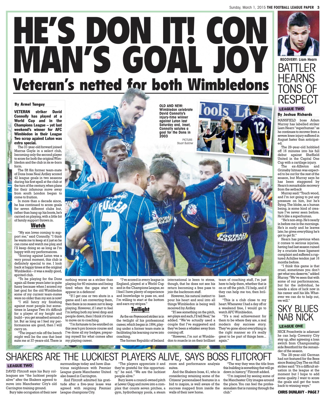 The Football League Paper Preview Pages