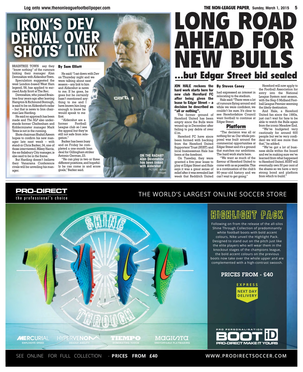 The Non-League Football Paper Preview Pages