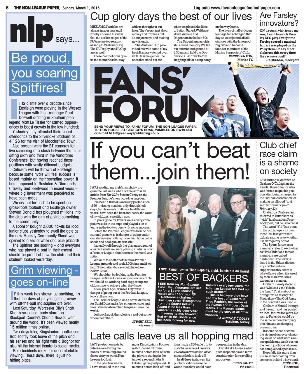The Non-League Football Paper Preview Pages