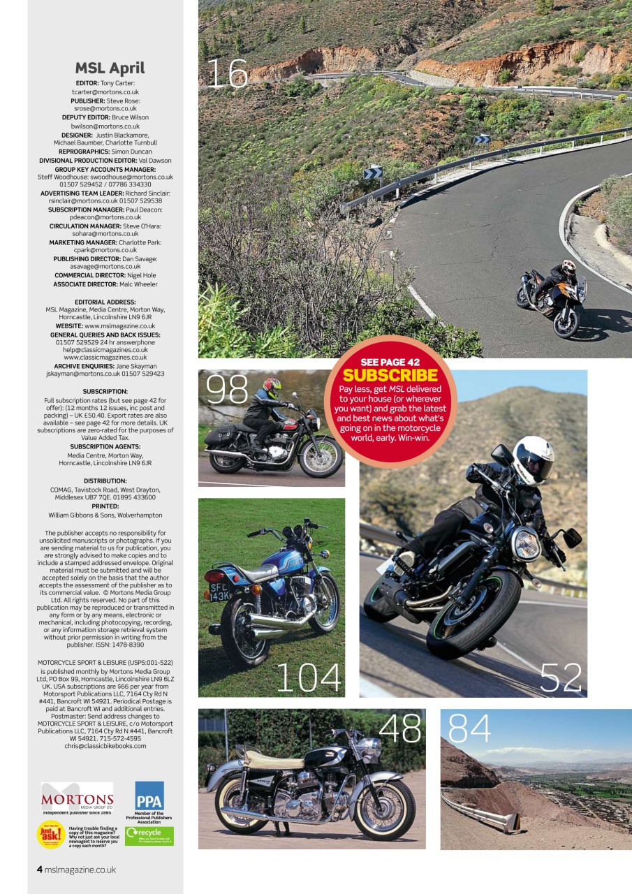 Motorcycle Sport & Leisure Preview Pages