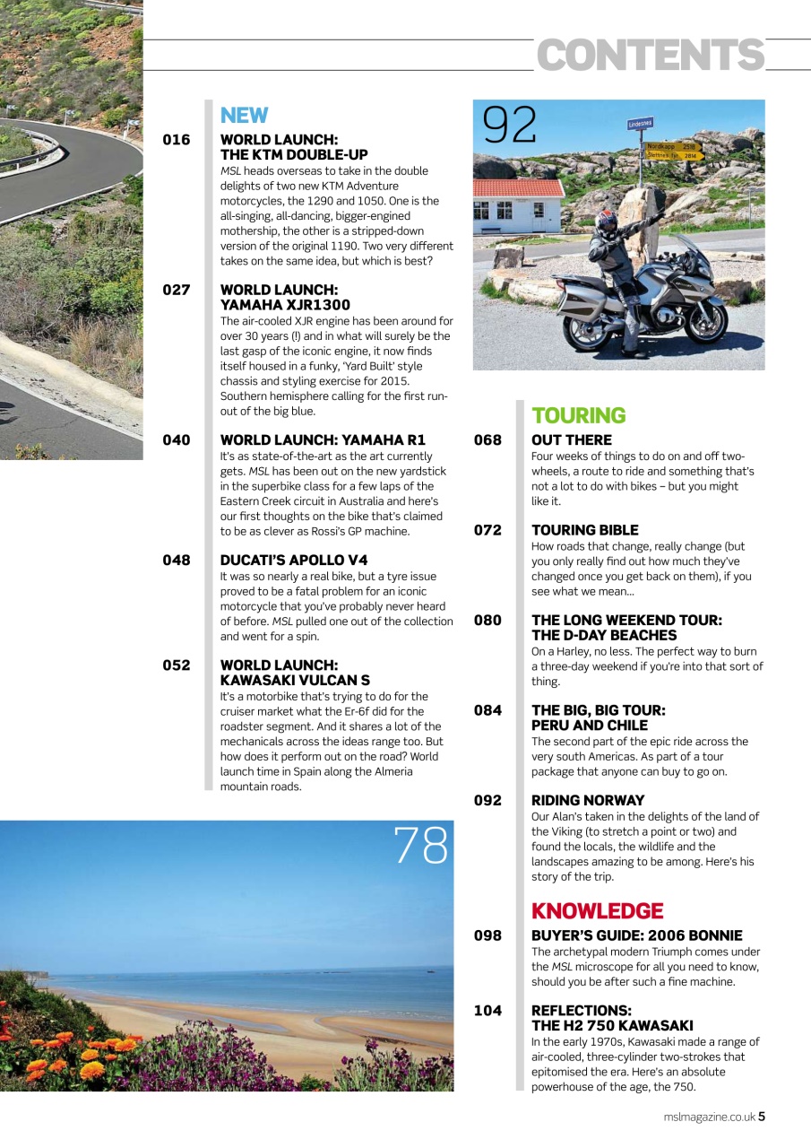 Motorcycle Sport & Leisure Preview Pages