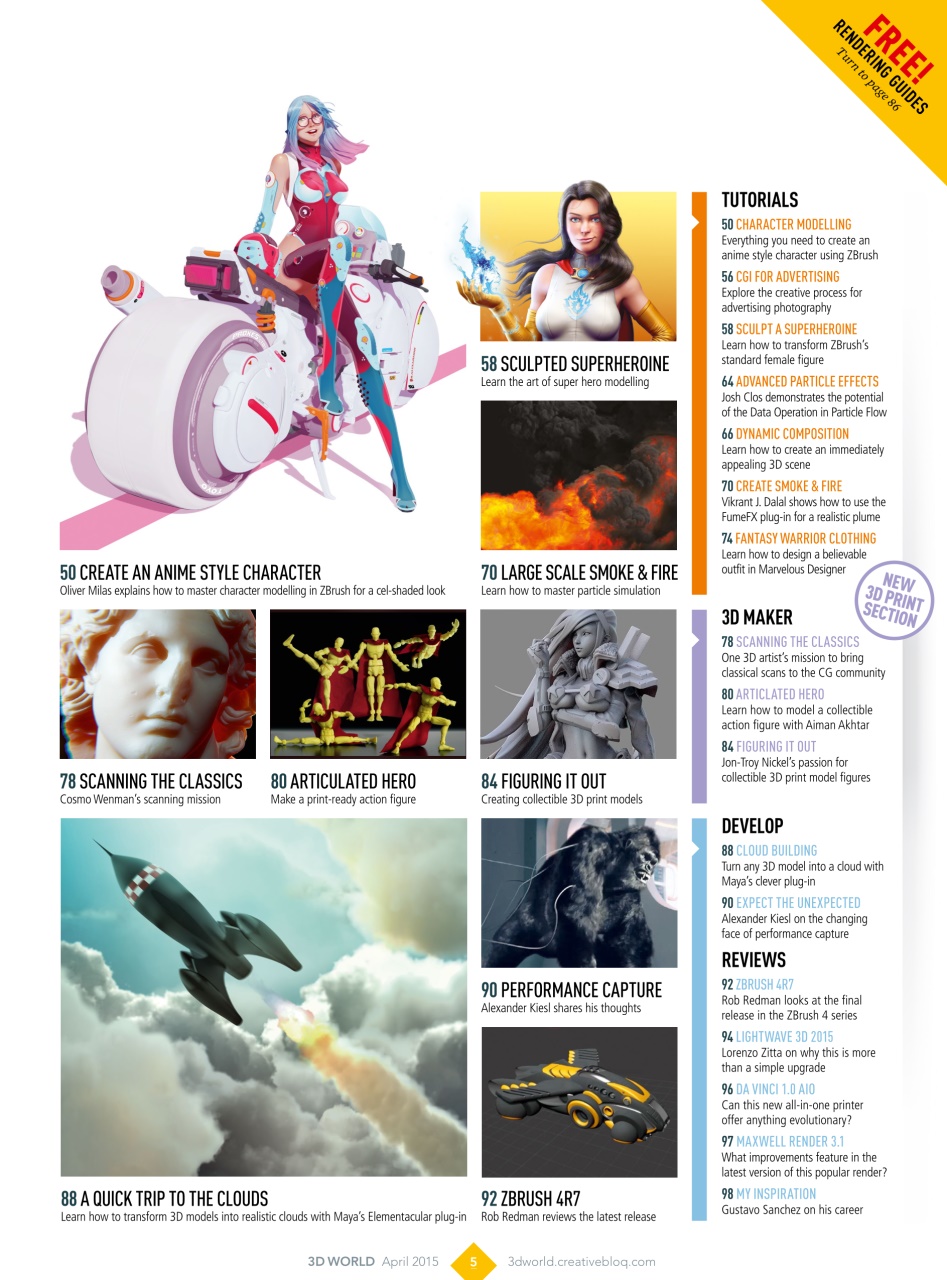 3D World Preview Pages