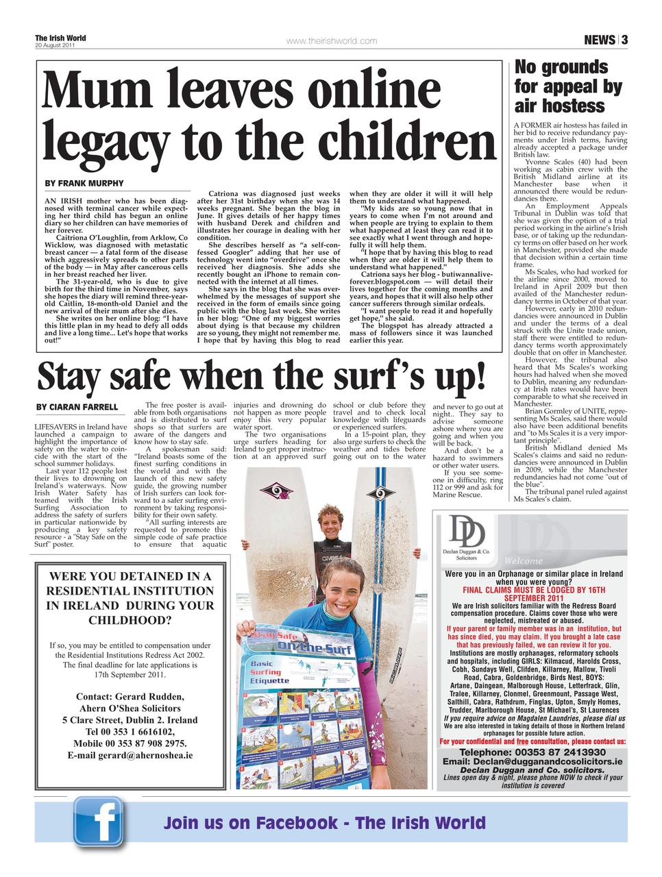 Irish World Preview Pages