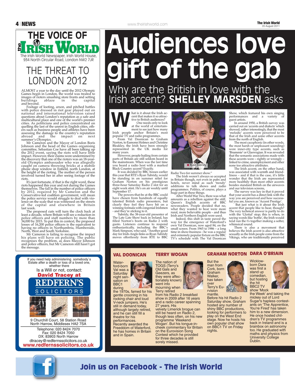 Irish World Preview Pages