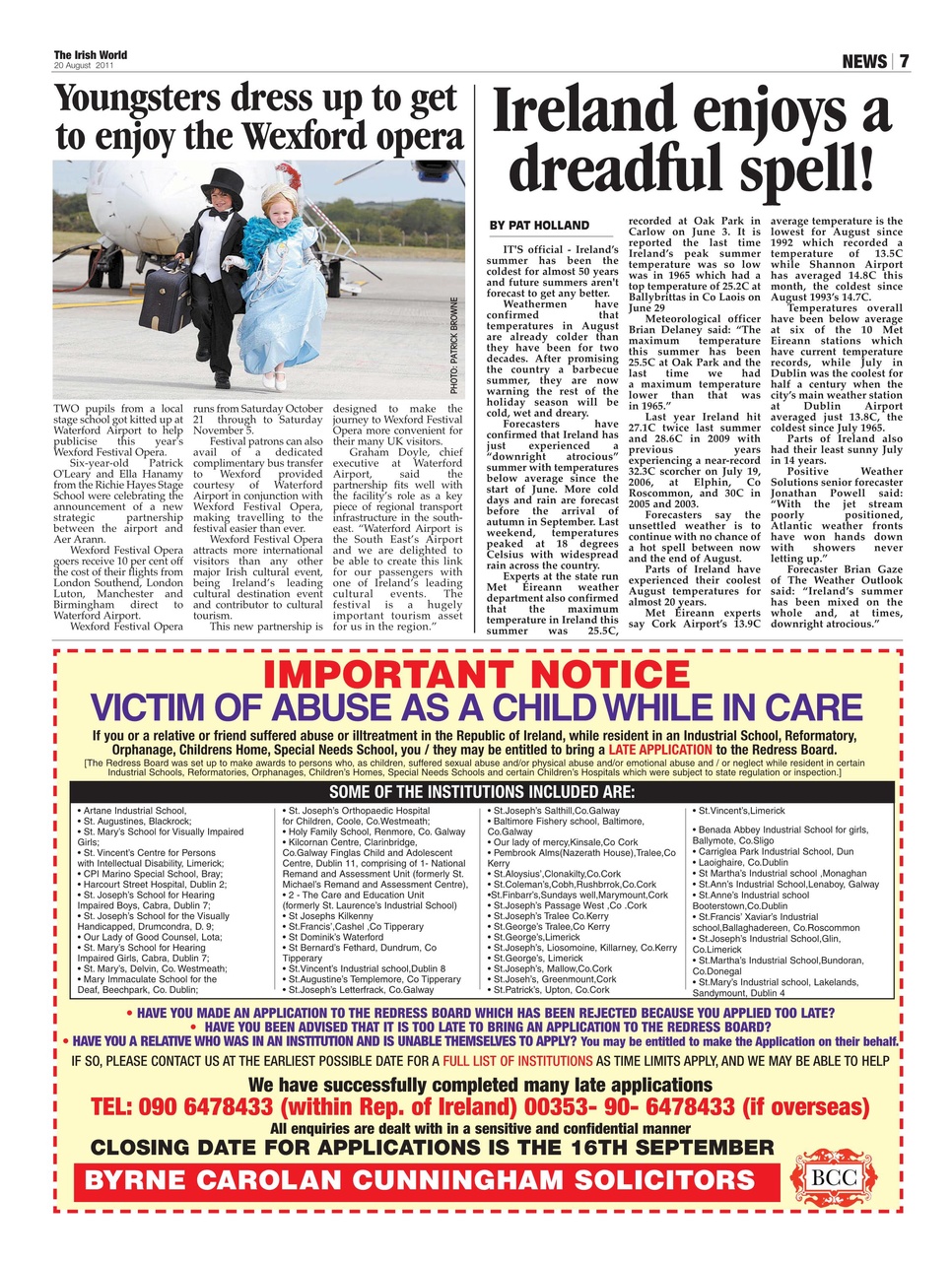 Irish World Preview Pages