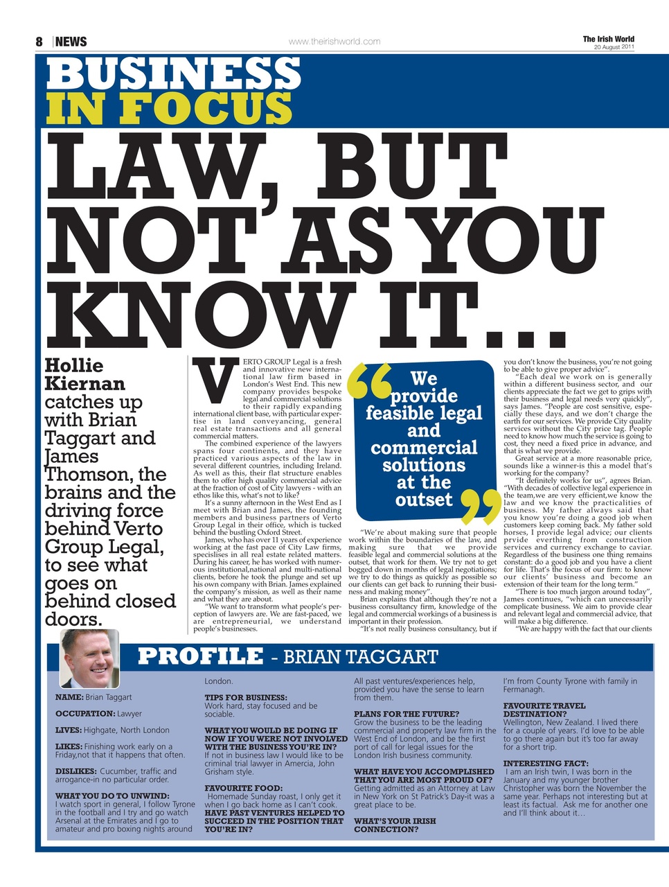 Irish World Preview Pages