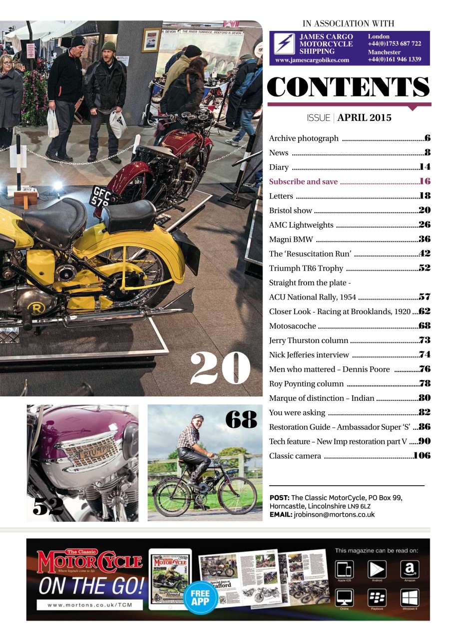 The Classic MotorCycle Preview Pages