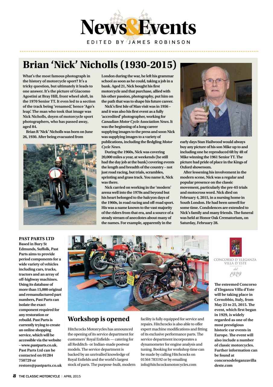 The Classic MotorCycle Preview Pages