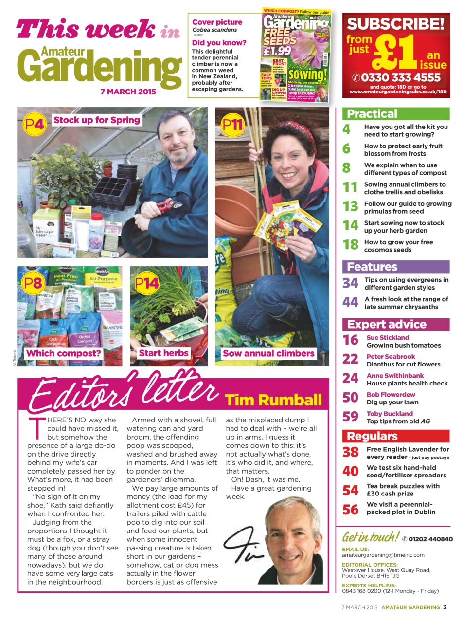 Amateur Gardening Preview Pages